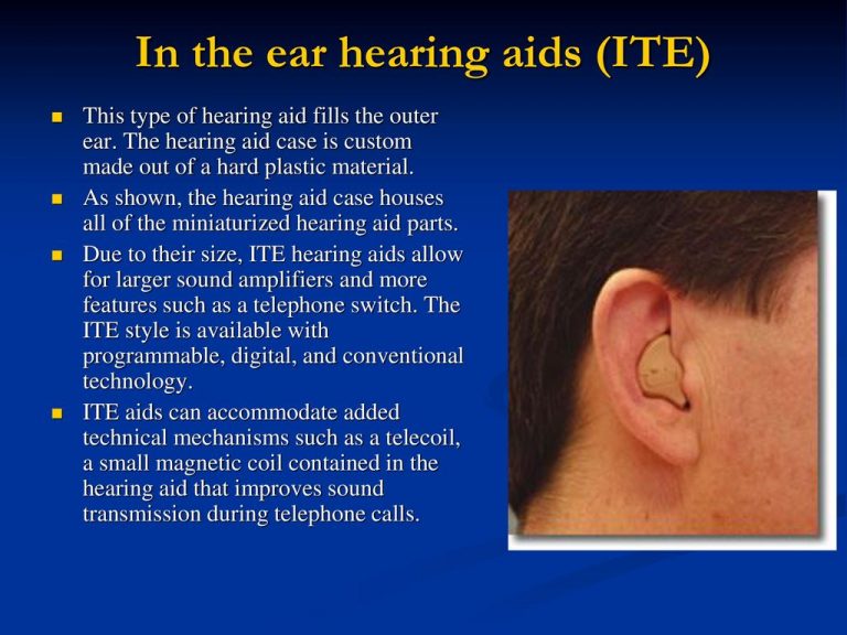 Ite In The Ear Hearing Aids Best Features And Benefits 0595